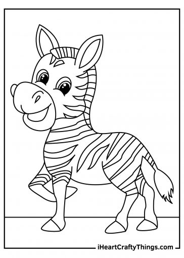 Zebra Coloring Pages (100% Free Printables)