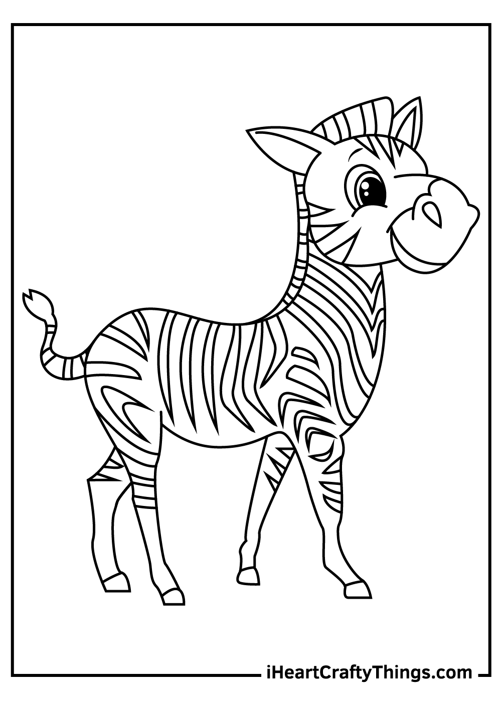 zebra coloring pages free printable