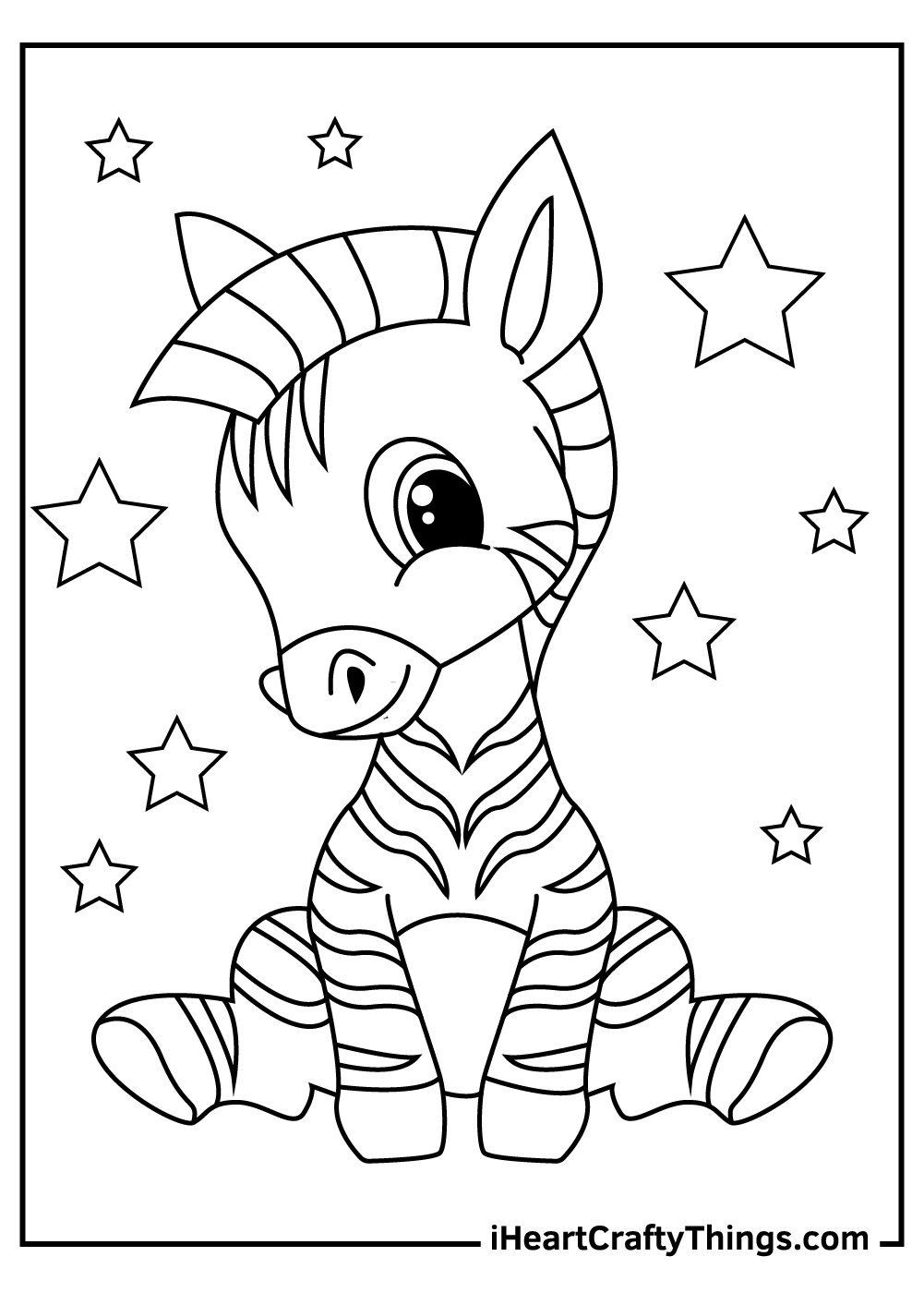 zebra coloring pages for preschoolers