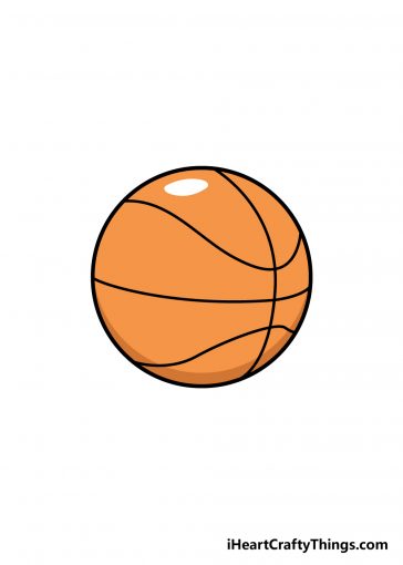 how to draw baskteball image