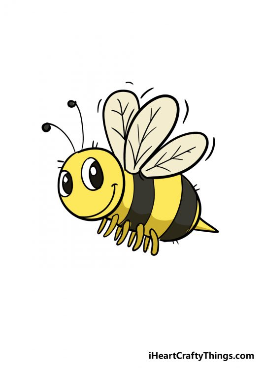 How to Draw A Bee - A Step by Step Guide