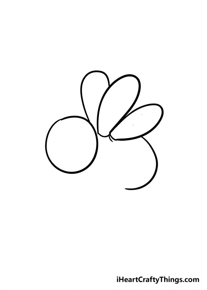 Bee Drawing - How To Draw A Bee Step By Step