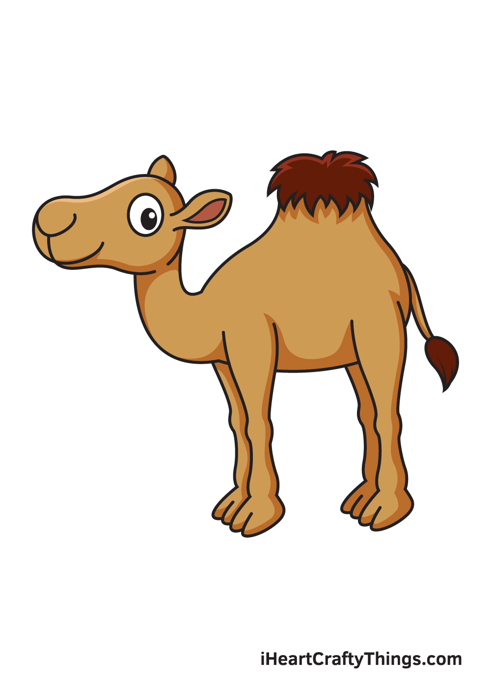 camel drawing 9 steps