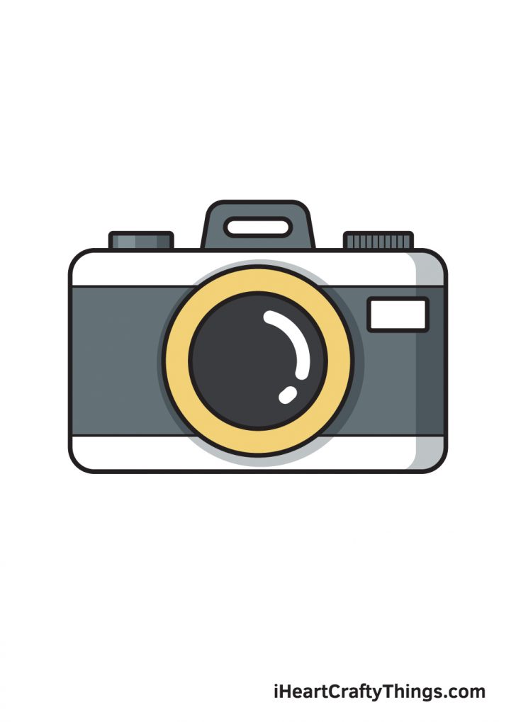 Camera Drawing - How To Draw A Camera Step By Step