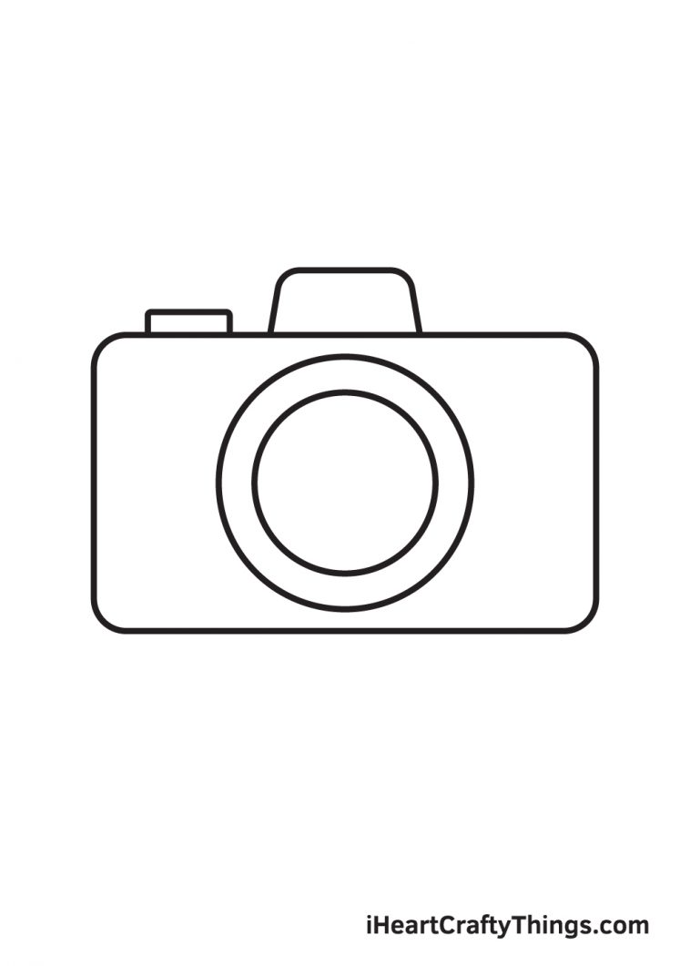 Camera Drawing - How To Draw A Camera Step By Step