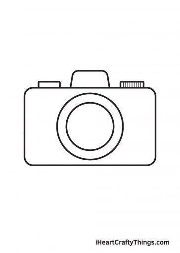 Camera Drawing - How To Draw A Camera Step By Step