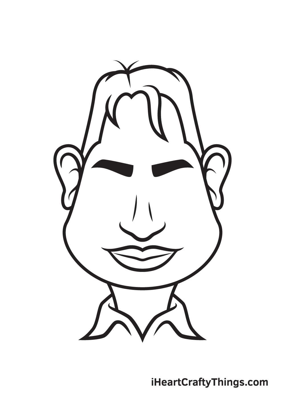 caricatures drawing step 8