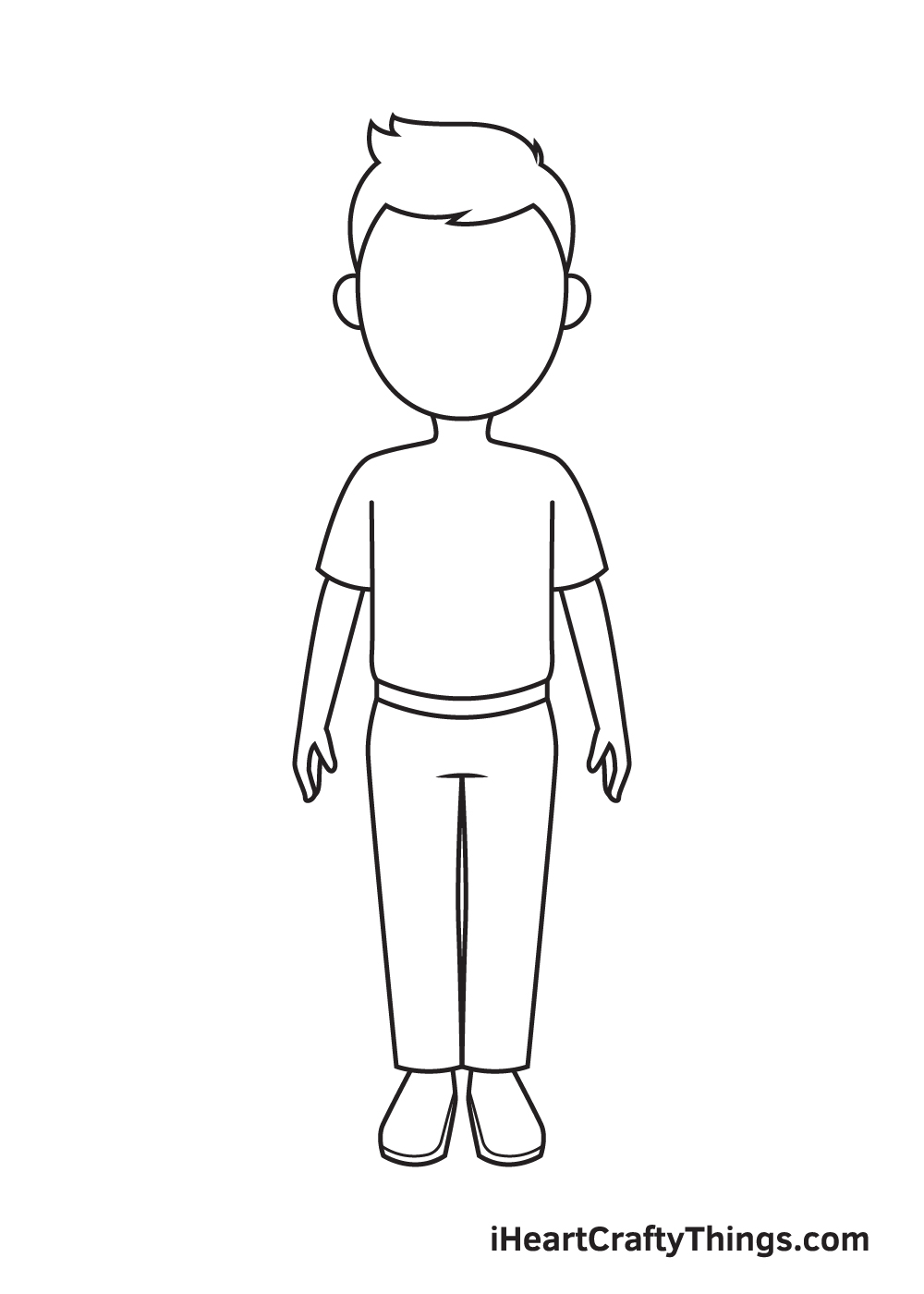 how to draw simple people for kids