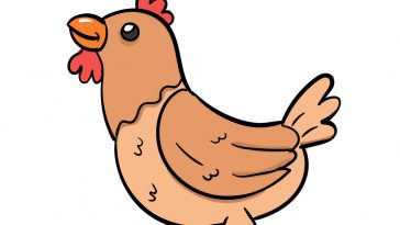 how to draw a chicken image
