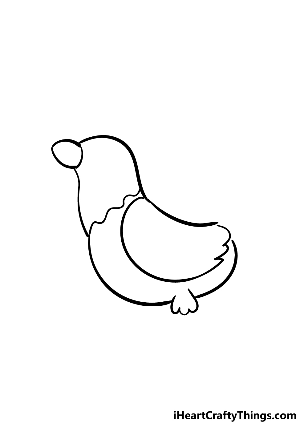 drawing chicken step 4