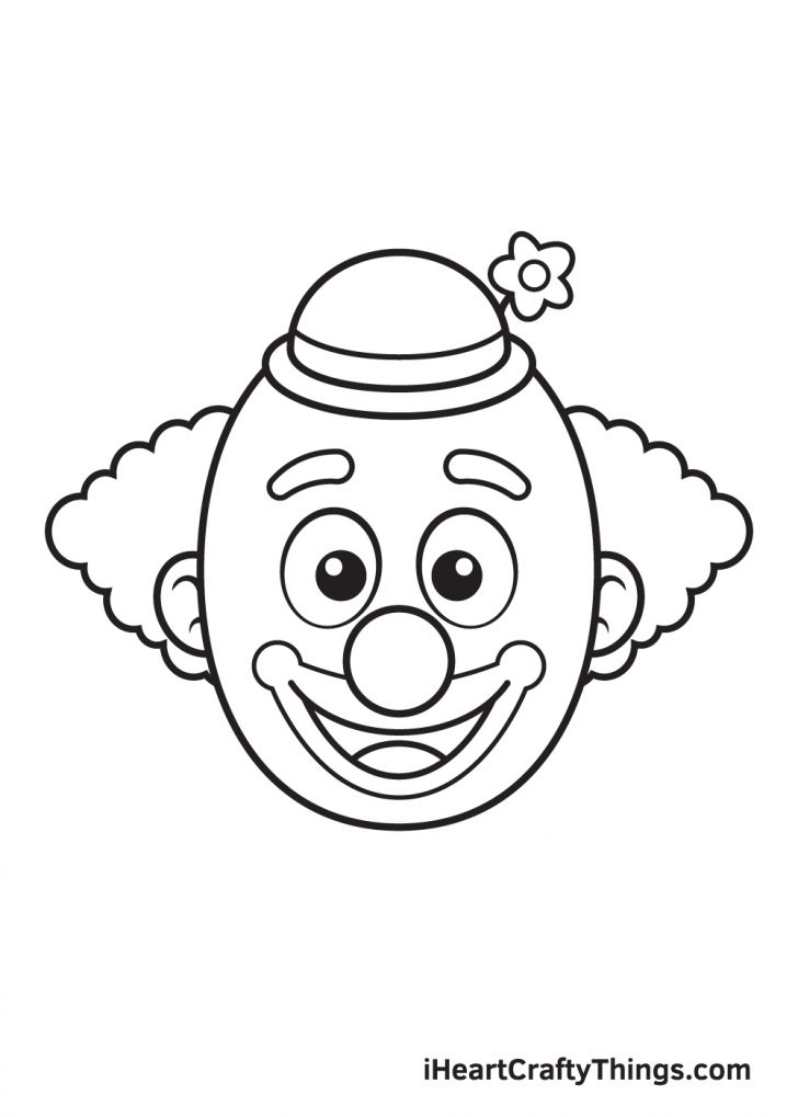 Clown Drawing - How To Draw A Clown Step By Step