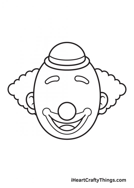 Clown Drawing How To Draw A Clown Step By Step 5093