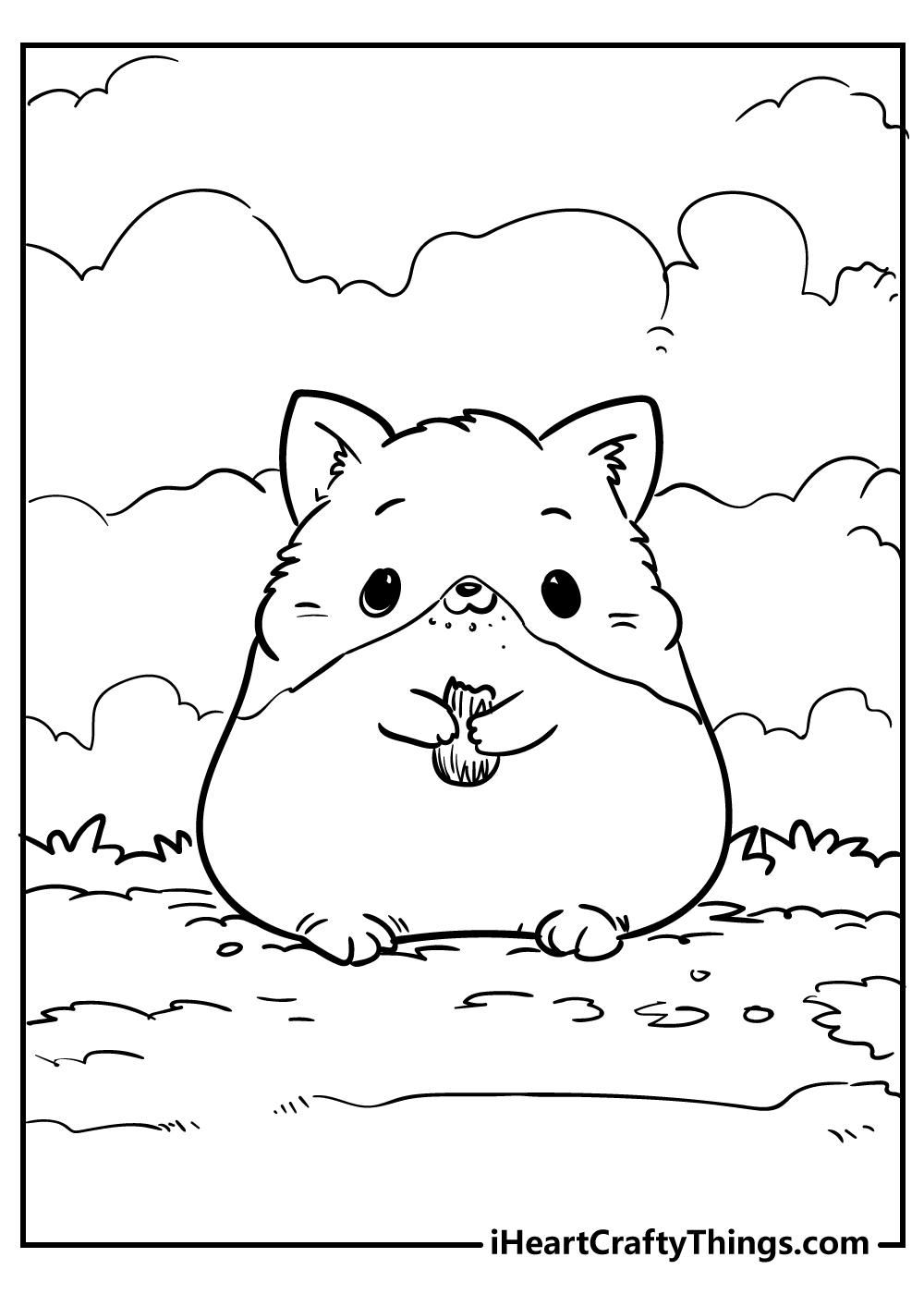 cute eyed animal coloring pages