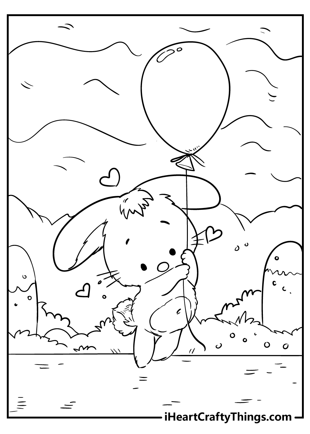 cute little bunny coloring pages free download