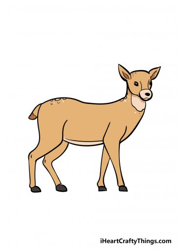 Easy Deer Drawing: How To Draw A Deer Step By Step For Kids!