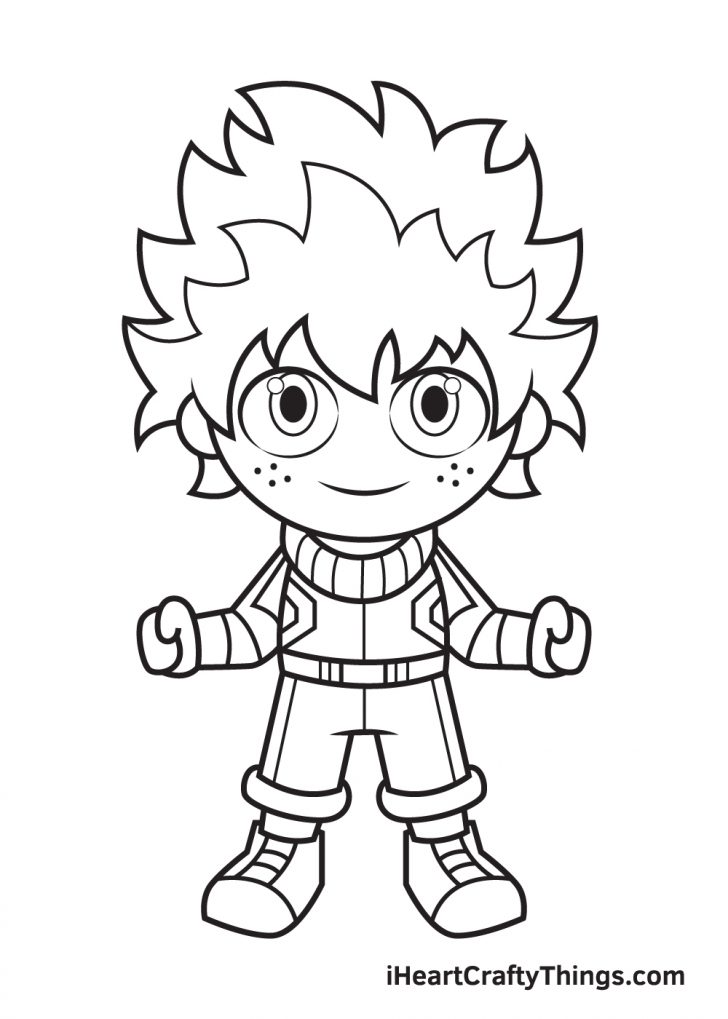 Deku Drawing - How To Draw Deku Step By Step