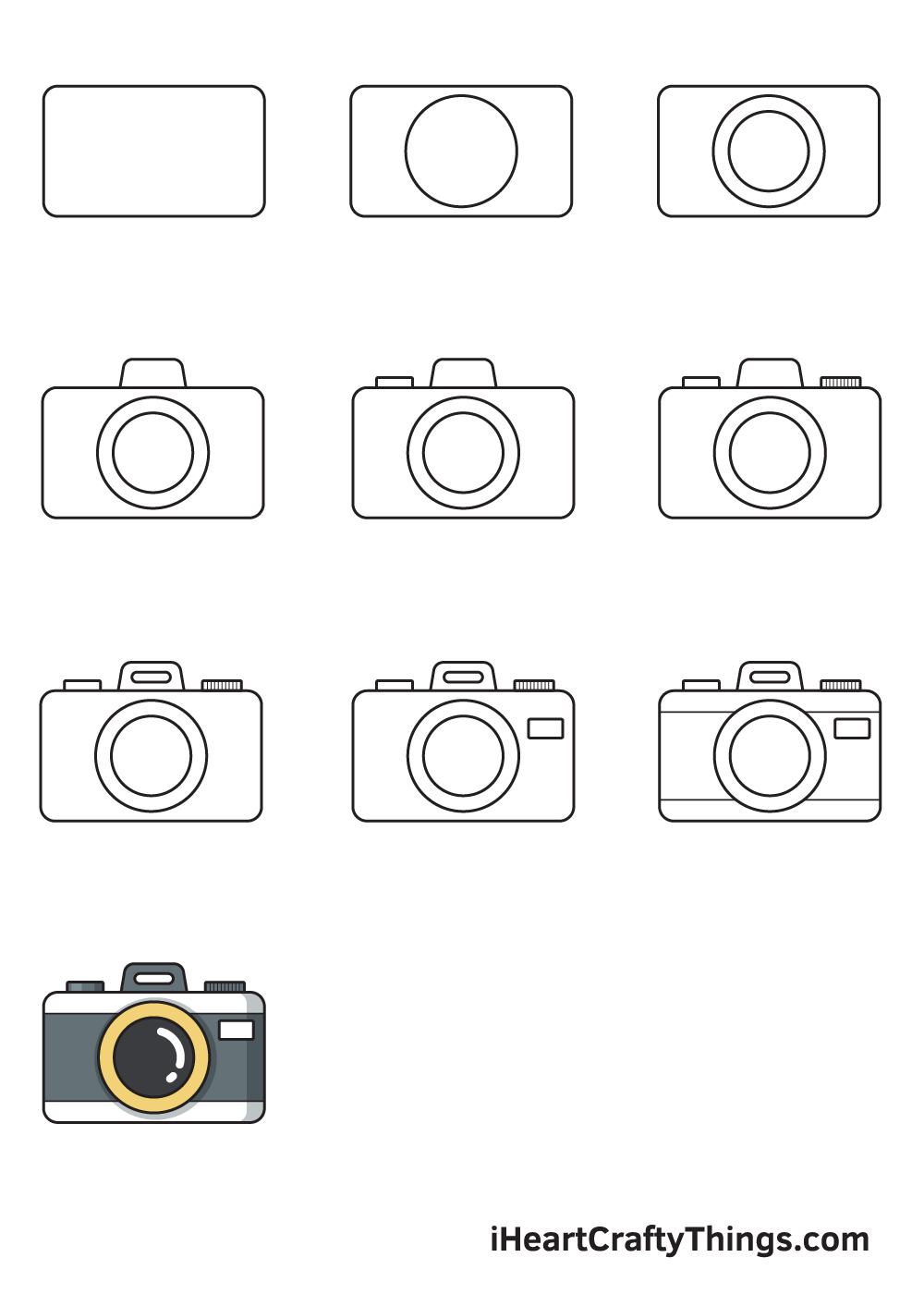 drawing camera in 9 easy steps