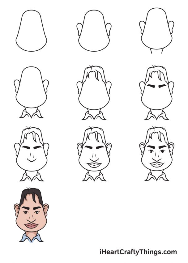 Caricature Drawing - How To Draw A Caricature Step By Step