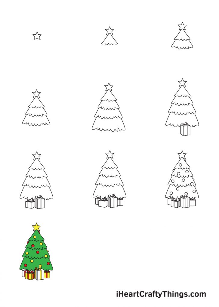 Christmas Stuff Drawing  How To Draw Christmas Stuff Step By Step