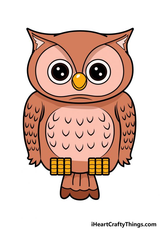 Owl Drawing - How To Draw An Owl Step By Step!