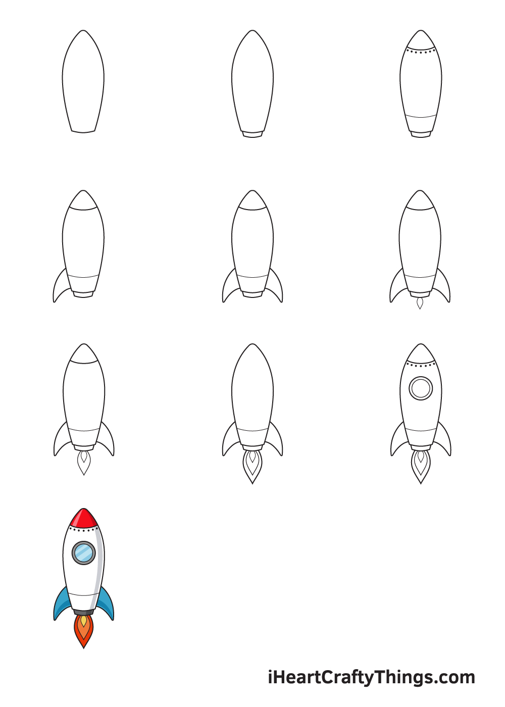 Kids paint draw space rocket on the wall, cartoon character design, vector  illustration, isolated against white background Stock Vector Image & Art -  Alamy