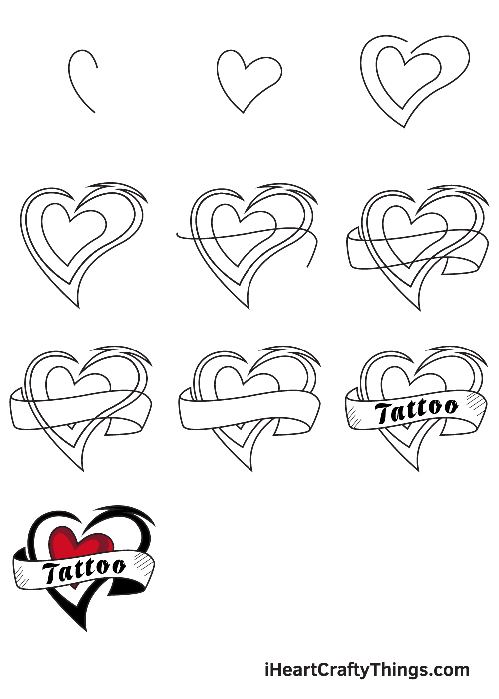 drawing tattoo in 9 steps