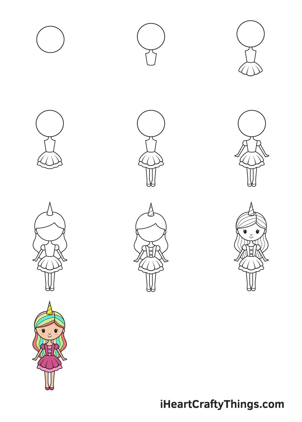 How To Draw Little Girls, Little Girls, Step by Step, Drawing Guide, by  NeekoNoir - DragoArt