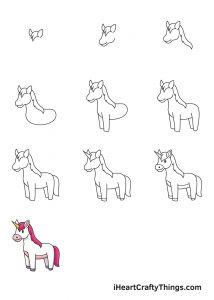 Unicorn Drawing - How To Draw A Unicorn Step By Step