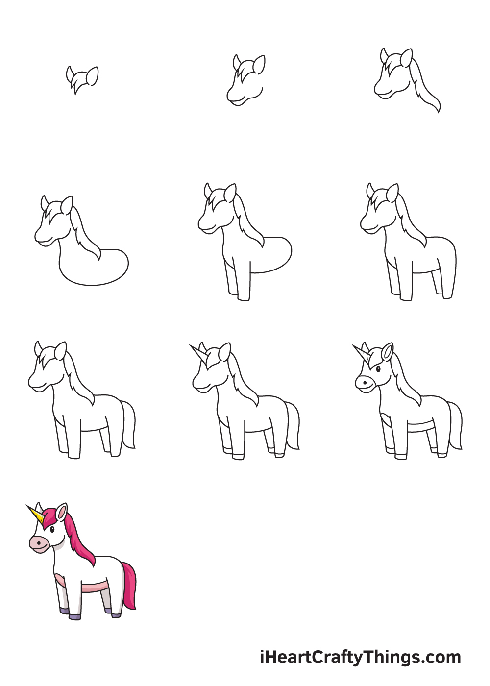 HƯỚNG DẪN VẼ CHÚ KỲ LÂN DỄ THƯƠNG  How To Draw A Cute Unicorn  Ami  channel  YouTube