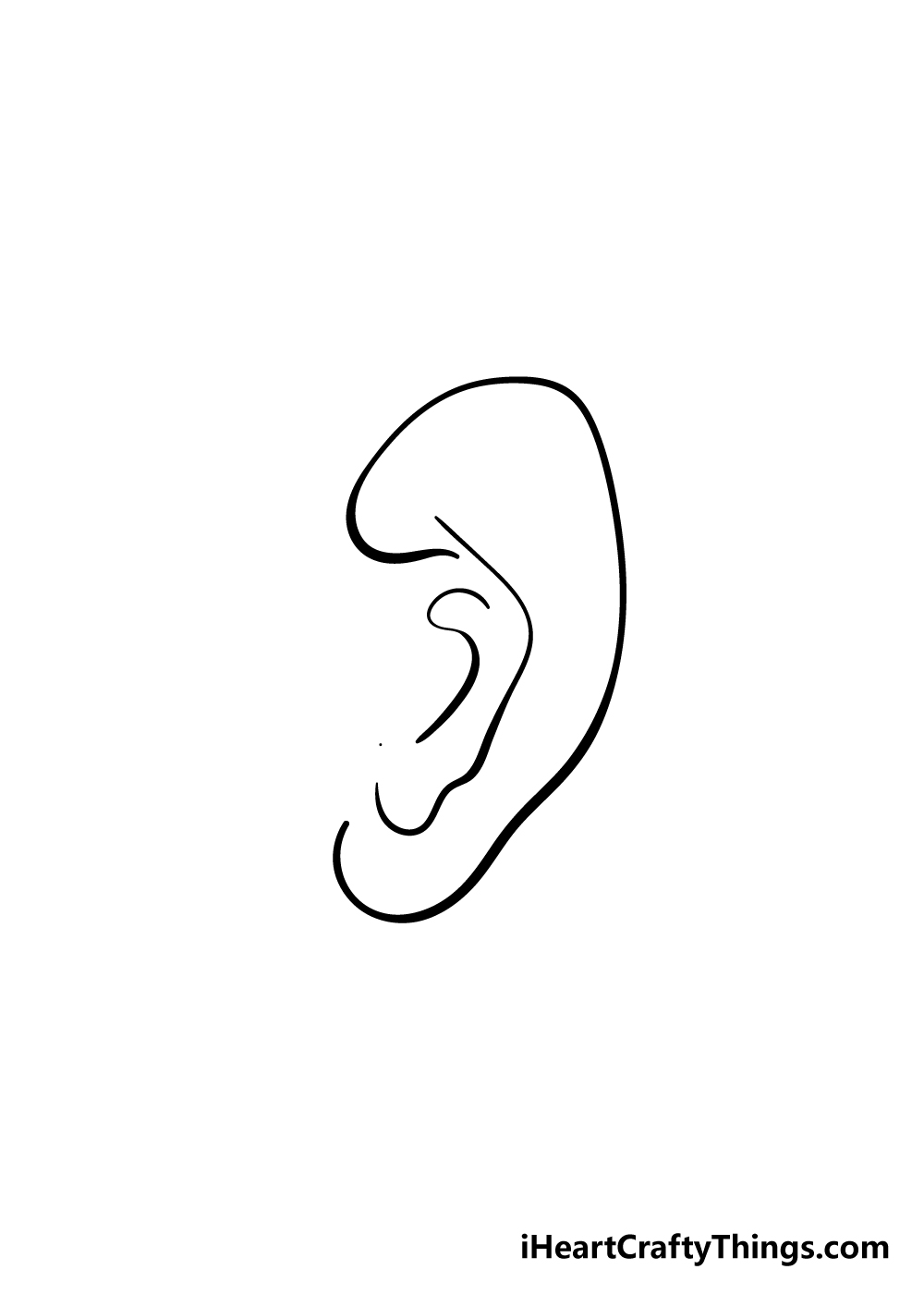 ear drawing step 4
