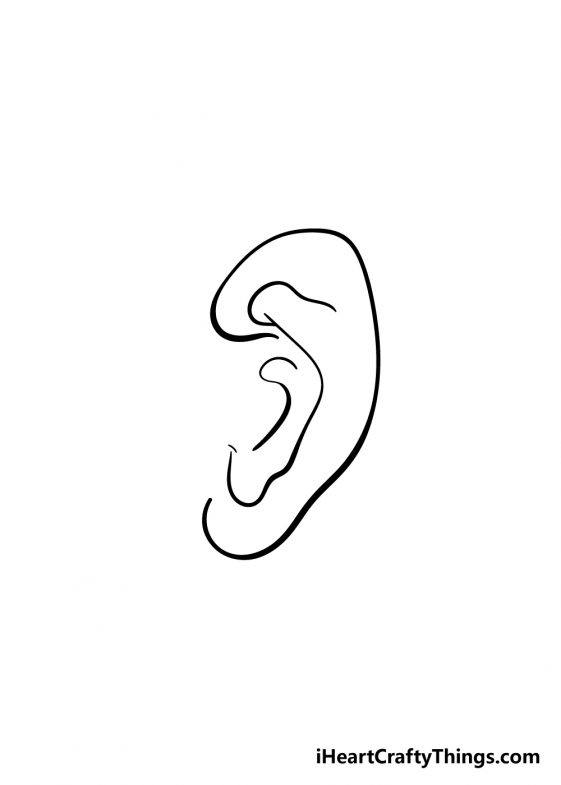 Ear Drawing - How To Draw An Ear Step By Step