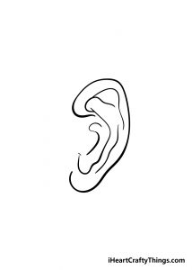 Ear Drawing - How To Draw An Ear Step By Step
