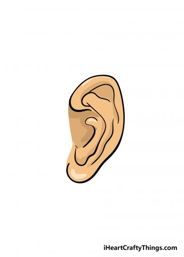 how to draw ear image