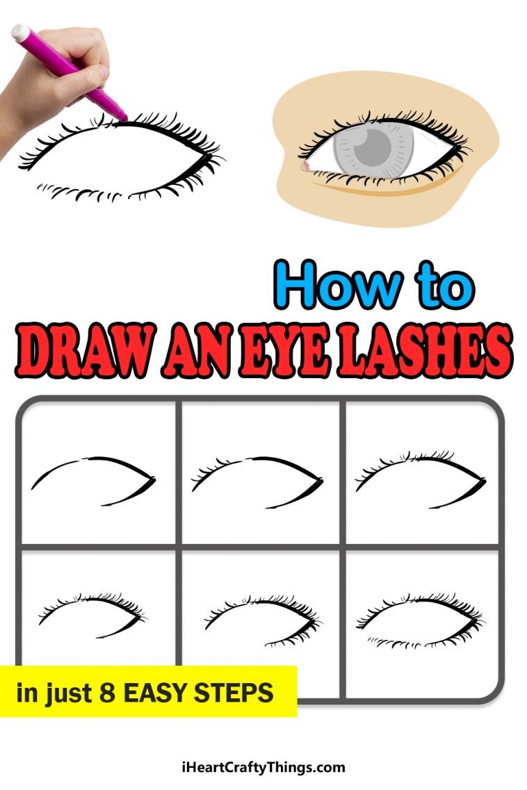 Eyelashes Drawing - How To Draw Eyelashes Step By Step