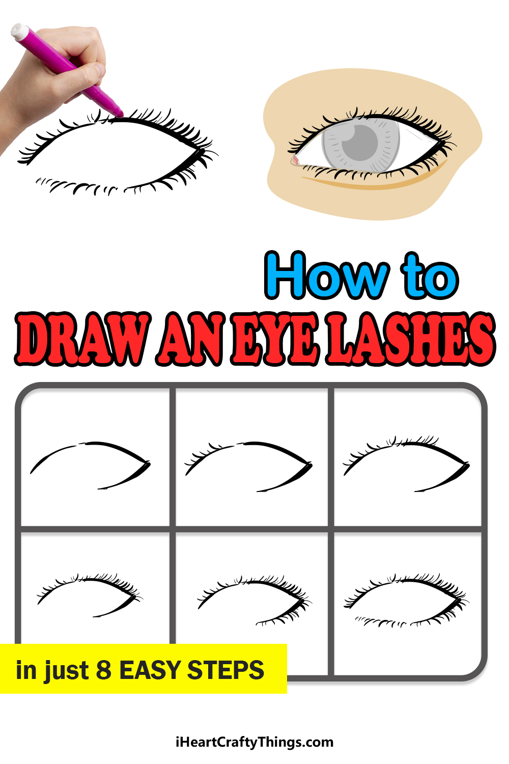 Eyelashes Drawing How To Draw Eyelashes Step By Step