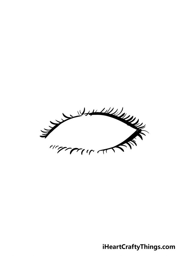 Eyelashes Drawing - How To Draw Eyelashes Step By Step