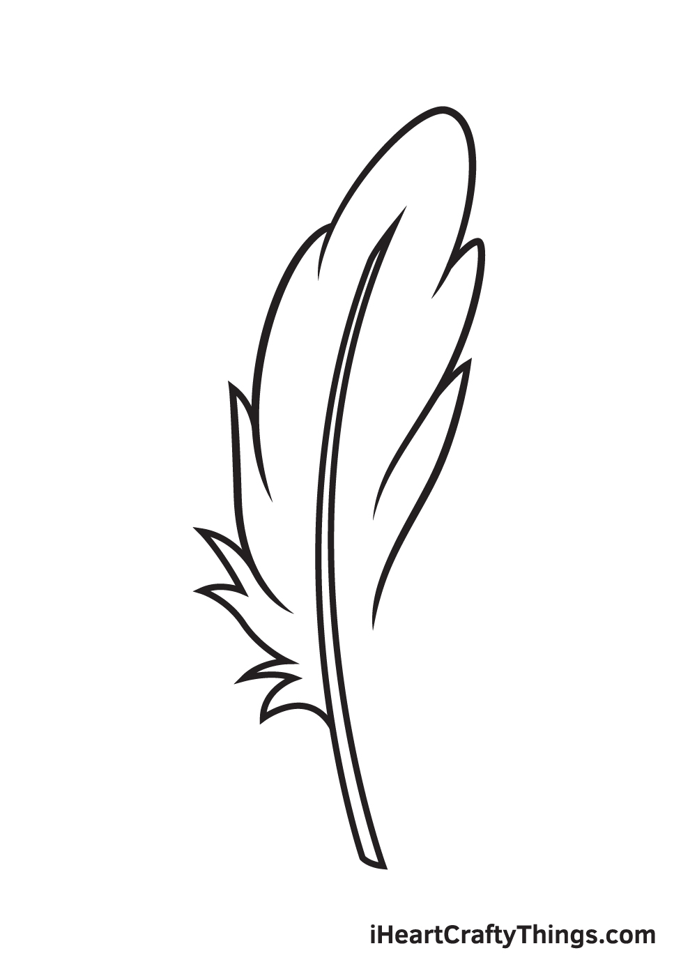 feather drawing step 7