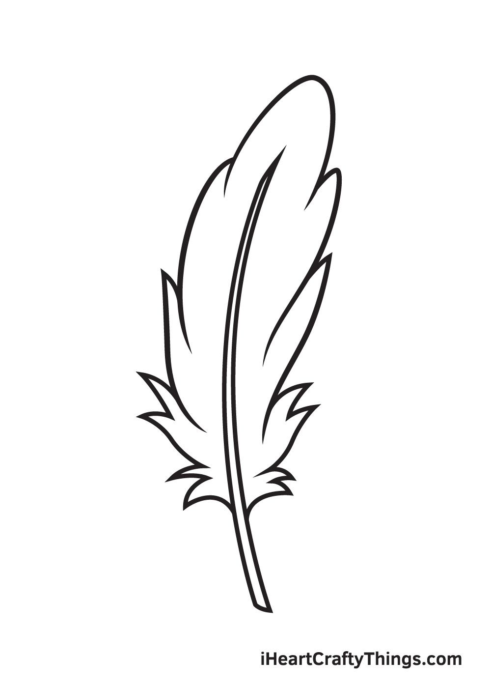 Feather Drawing How To Draw A Feather Step By Step Feather Drawing How To Draw A Feather Step By Step
