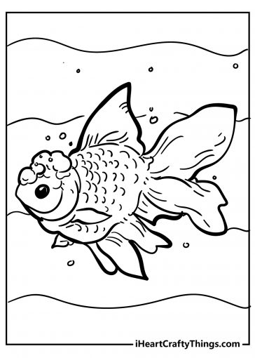 fish coloring images free printable