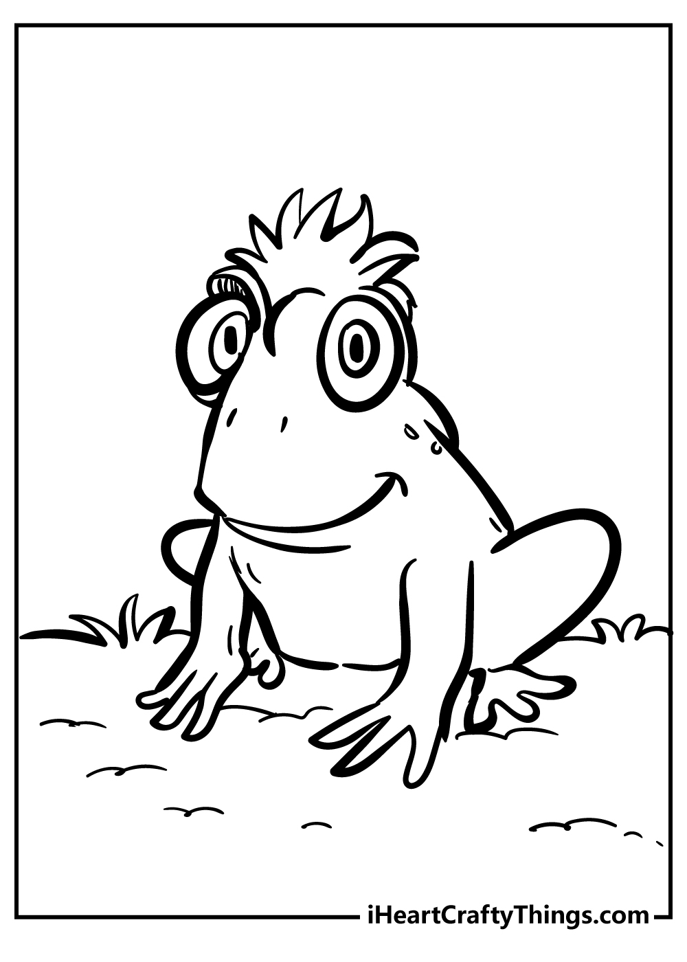 Frog coloring pages free printable