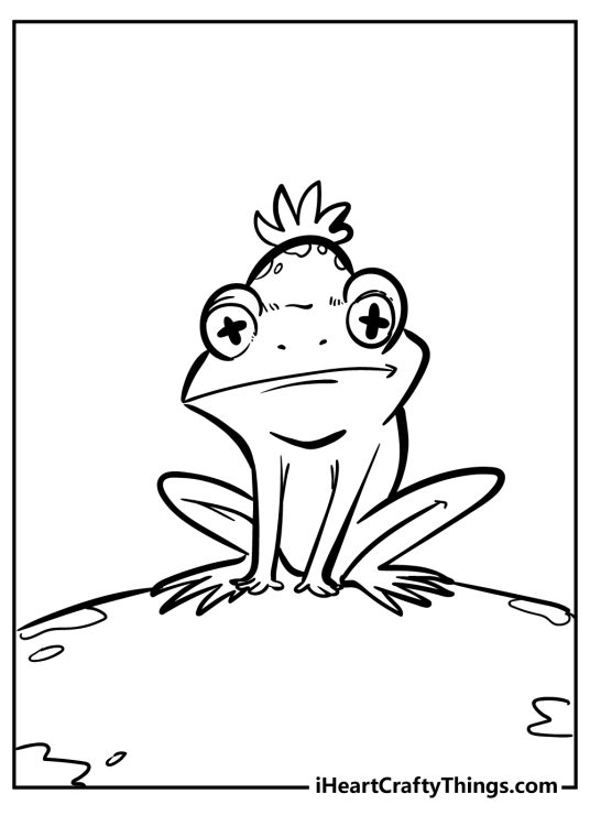 Frog coloring pages