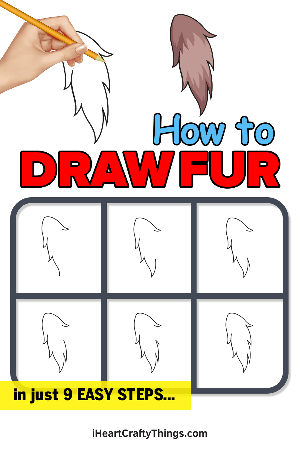 how to draw fur in 9 easy steps