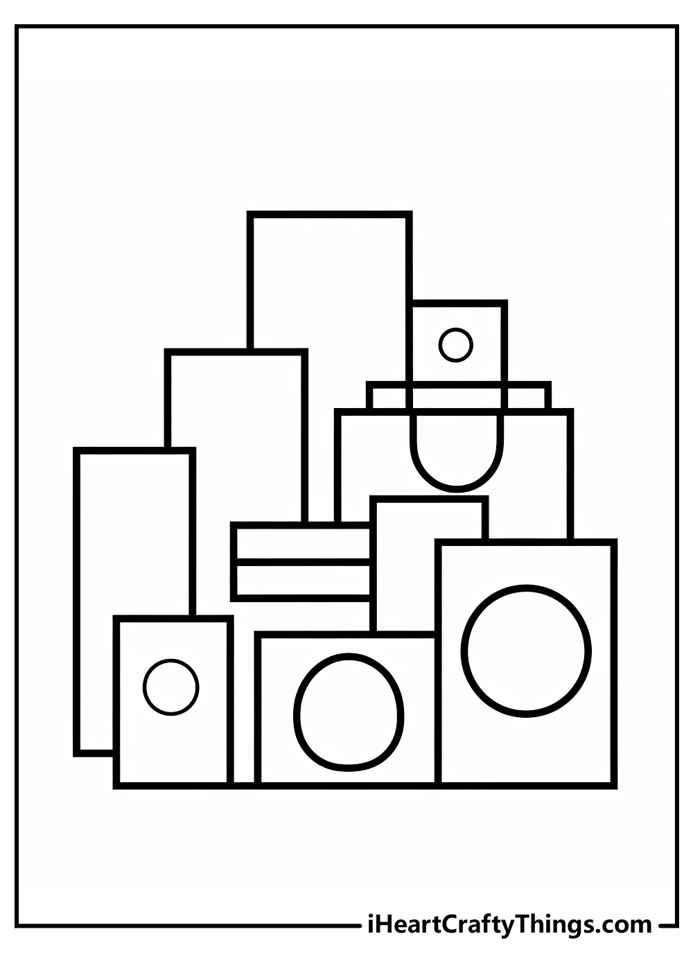 geometric coloring sheet free download