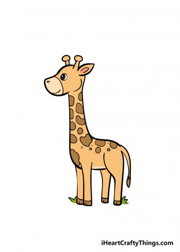 how to draw giraffe image