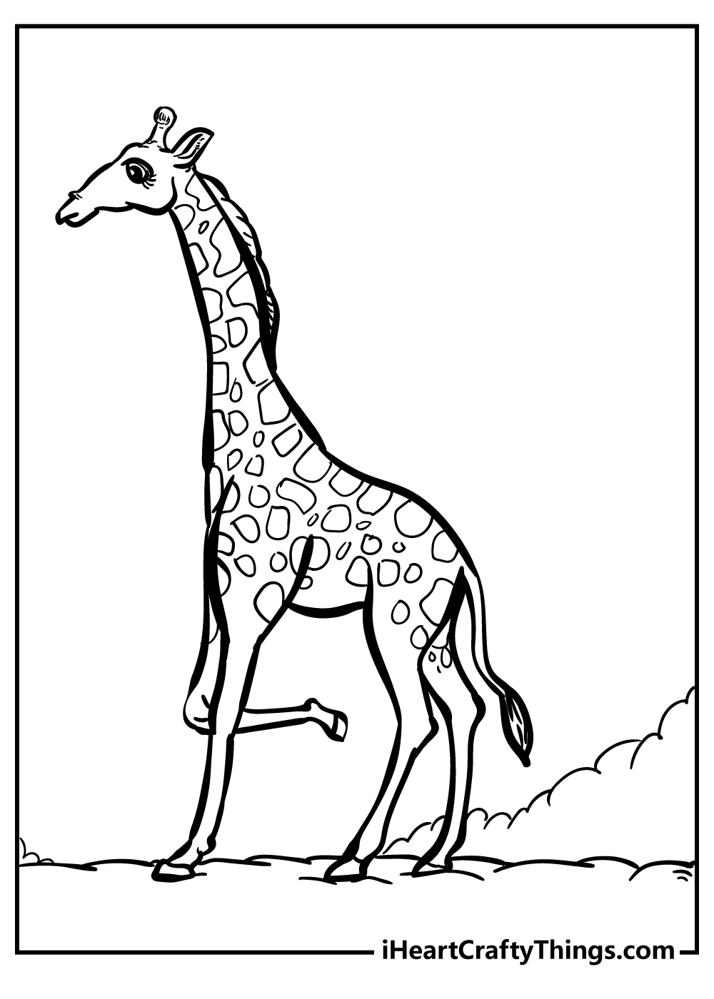 Giraffe coloring pages free printable