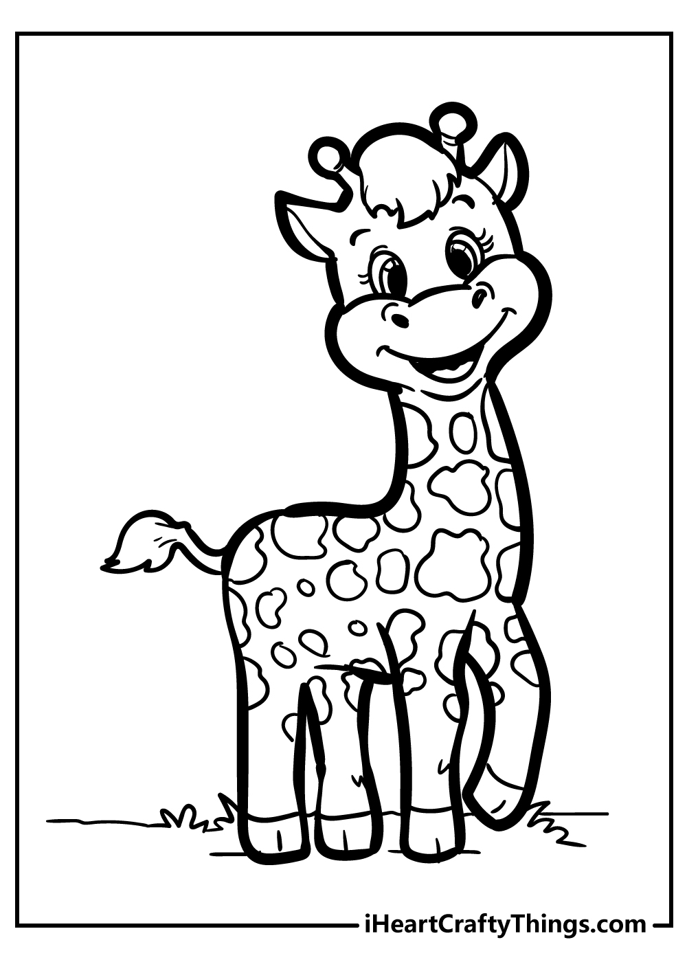 Giraffe Coloring Book For Kids Ages 4-8 : Fun And Cute Giraffes Coloring  Pages