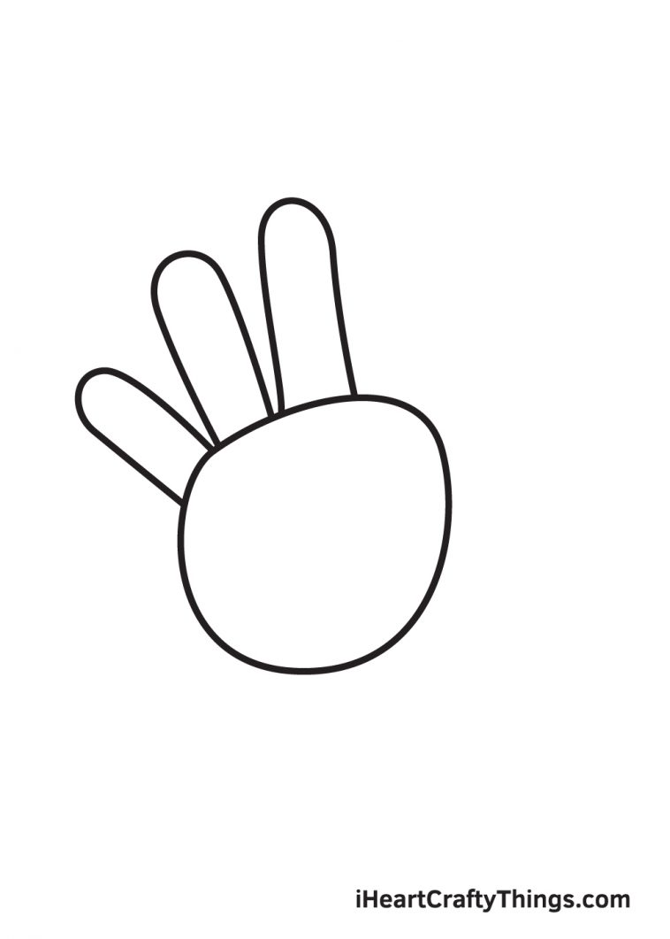 Hand Drawing - How To Draw A Hand Step By Step