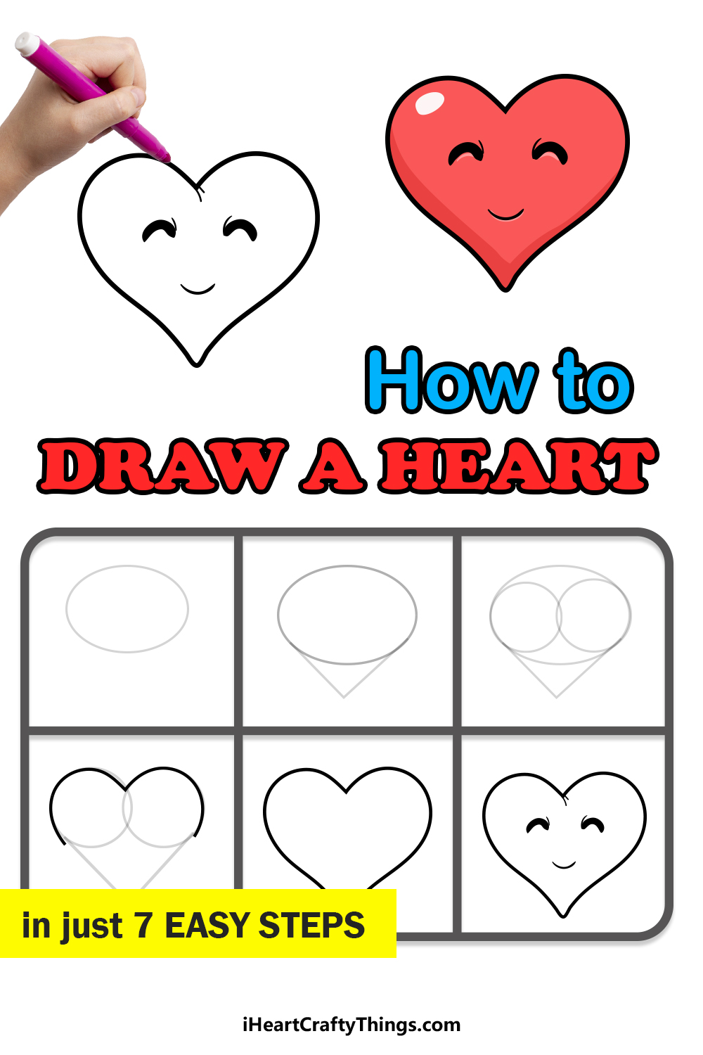 Simple hand drawn heart illustration. Cute valentine's day heart doodle.  Love clipart 7772259 Vector Art at Vecteezy