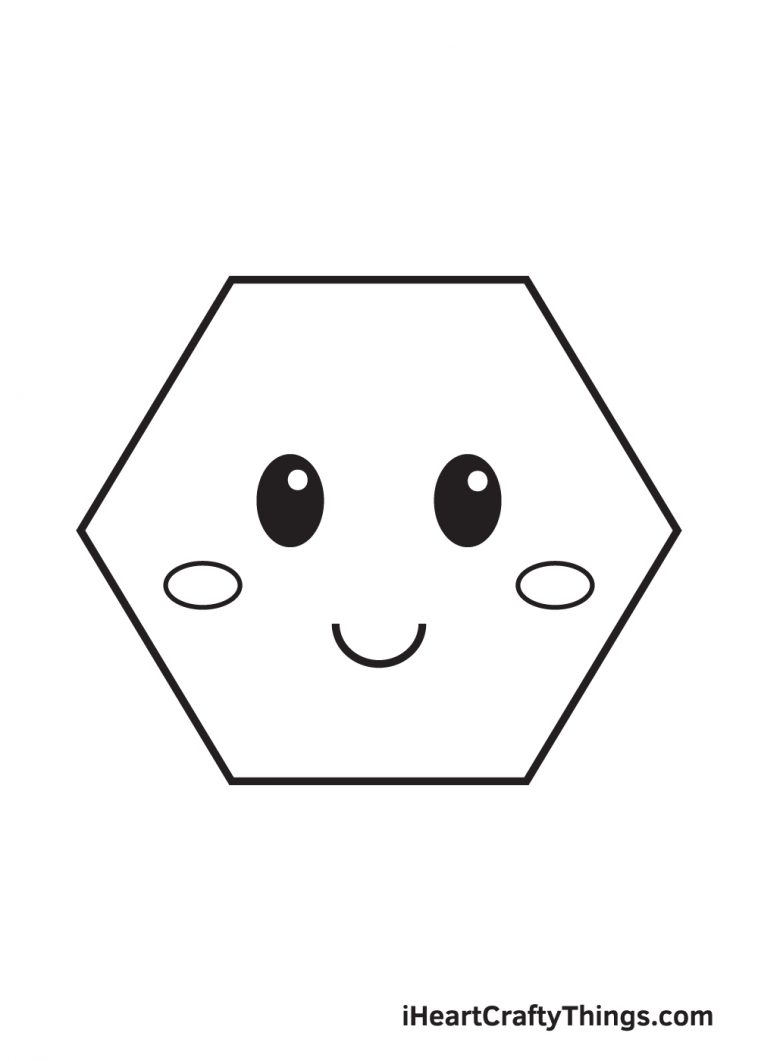 Hexagon Drawing - How To Draw A Hexagon Step By Step