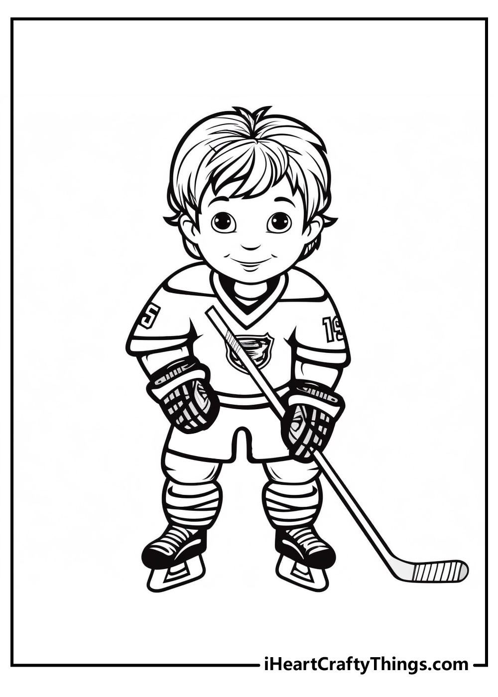 original hockey coloring printable